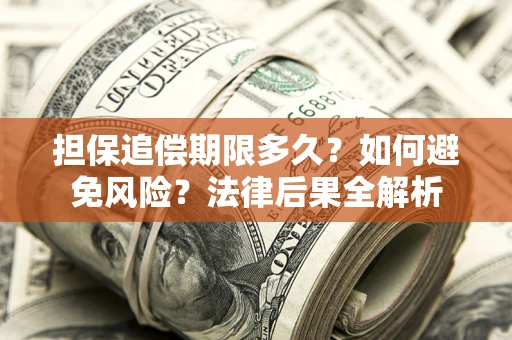 济南担保追偿期限多久？如何避免风险？法律后果全解析