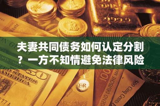 济南夫妻共同债务如何认定分割？一方不知情避免法律风险必看！